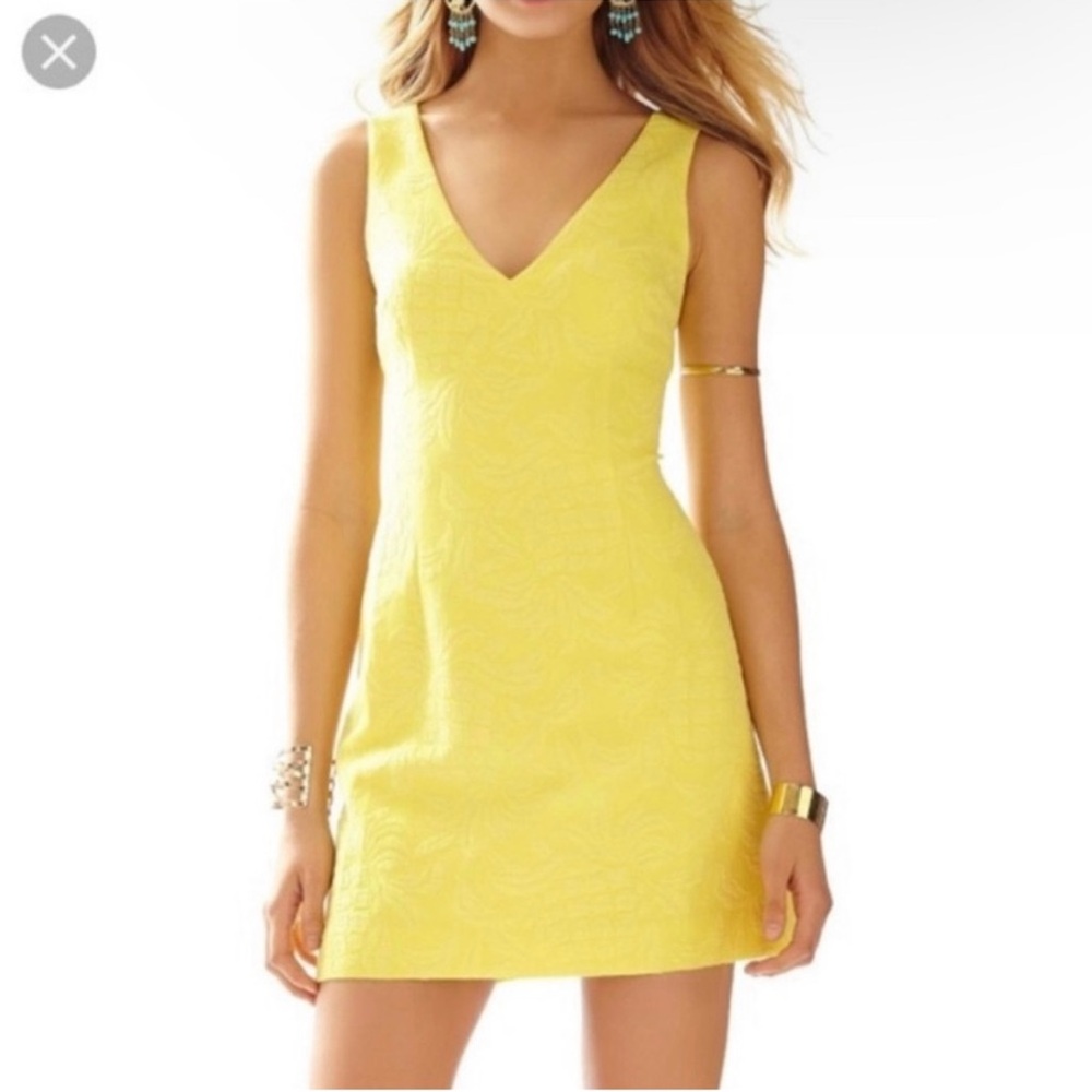 Lilly Pulitzer yellow pineapple dress